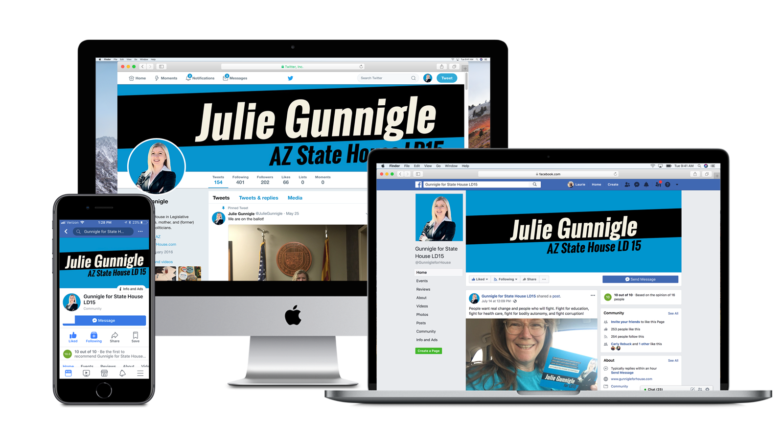 Julie Gunnigle for house social media elements